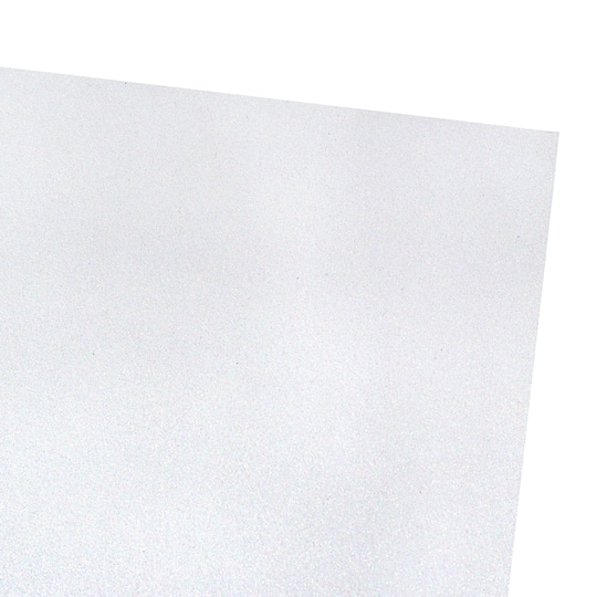 24 Pack: White Glitter Paper by Recollections™, 12" x 12"